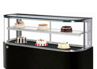 Curved Glass D Shape 600W Commercial Cake Fridge