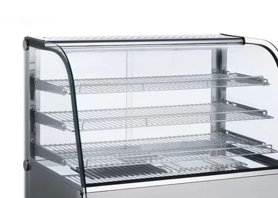 Stainless Steel 90 Centigrade 1100w Food Warmer Display Cabinet