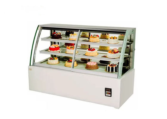 Artificial Stone Base 980w 2000mm Cake Display Fridge