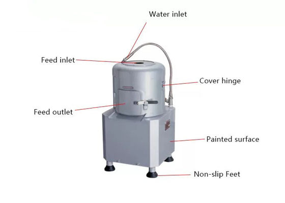 Multifunction 8kg 0.37kw Food Processing Equipments