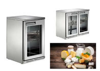 Clear Glass Double Door 920mm Catering Refrigeration Equipment