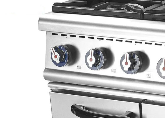 6 Burner 35.8kw 1200mm Stainless Steel Cooking Equipment