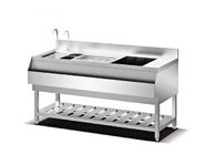 Double Sink 1100mm SS201 Stainless Steel Cooking Equipment
