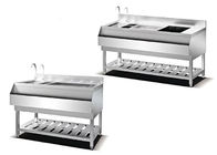 Double Sink 1100mm SS201 Stainless Steel Cooking Equipment