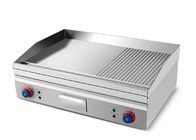 Mirror 4.4kw 700mm Commercial Countertop Electric Griddle