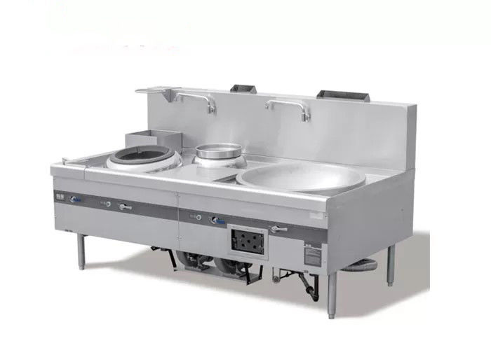 High Efficiency SS 304 2200mm Chinese Restaurant Stove