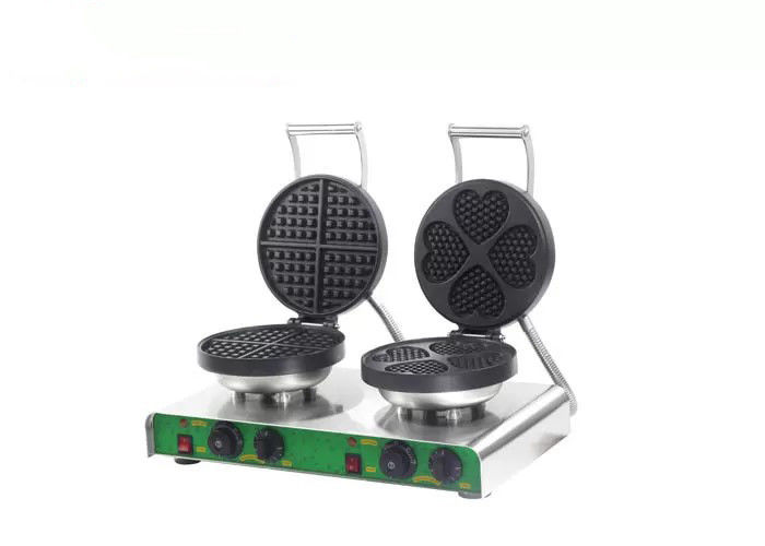 15.5kg 3.5kw Auxiliary Kitchen Equipment For Round Waffle