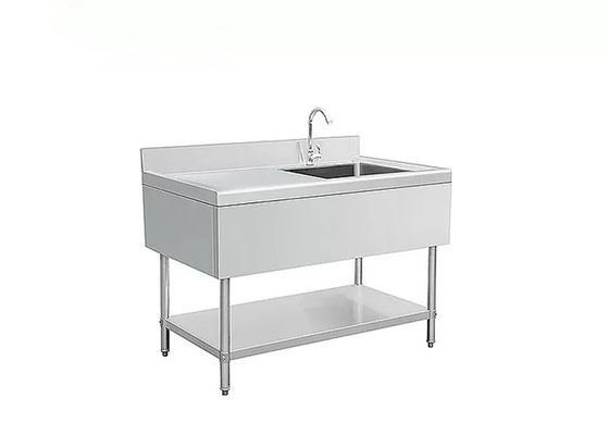SS 304 1100mm Stainless Steel Kitchen Sink For Hotel